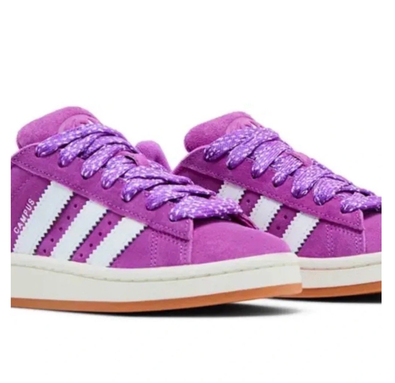 Adidas Campus 00s Purple & White Suede Sneakers – US 6.5