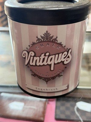 Vintiques Chalk & Mineral Paint Sagebrush 32 oz Water Based Low VOC Furniture