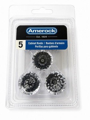 Amerock 5-Pack Clear Acrylic Crystal Cabinet Knobs Drawer Pulls New