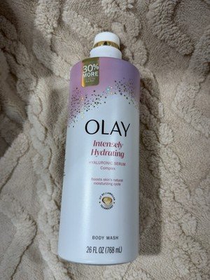 Olay Intensely Hydrating Body Wash Hyaluronic Serum Complex 26 oz New