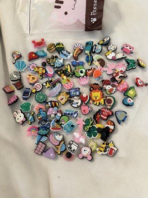 100pcs Shoes Charms Lot Fits Crocs Accessories Cute Random Mix Kids Adult