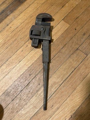 Vintage The Nielson Co. 14” Pipe Wrench Jamestown NY USA Heavy Duty Stillson