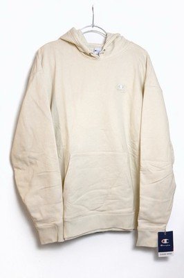 Champion Reverse Weave Hoodie Cream Off White Classic Fleece Pullover