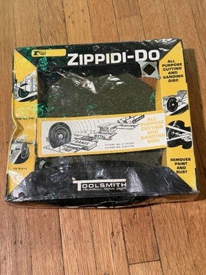 Vintage Toolsmith Zippidi-Do Cutting Sanding Disc NOS Sealed