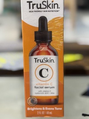 Truskin Vitamin C Facial Serum W/ Vitamin E & Hyaluronic Acid Aloe New 2 Fl Oz