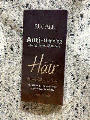 RUOALL Anti-Thinning Strengthening Shampoo – Batana Oil + Caffeine – 10.1 oz