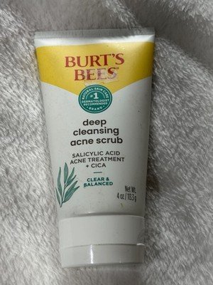 Burt’s Bees Deep Cleansing Acne Scrub Salicylic Acid + Cica 4 oz Face Wash