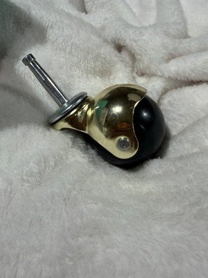 Shepherd 9517 2” Bright Brass Hooded Ball Caster Stem Mount 50mm Open Box New