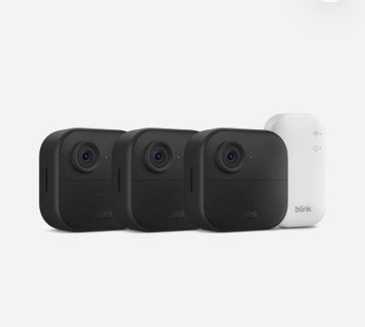 Blink Outdoor 4 3-Camera Wireless Security System Sync Module Open Box New