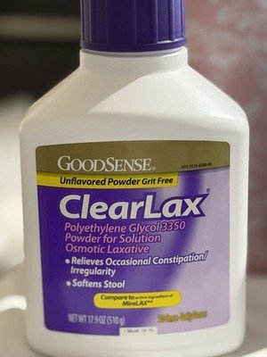 GoodSense ClearLax Polyethylene Laxative Powder - 966721 (17.9oz)