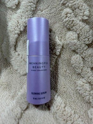 Meaningful Beauty Cindy Crawford Glowing Serum 0.5 oz 15 mL New Unused