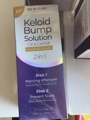 Murasaki Beauty Keloid Bump Solution Oil & Gel Kit 2-in-1 Piercing Aftercare 08