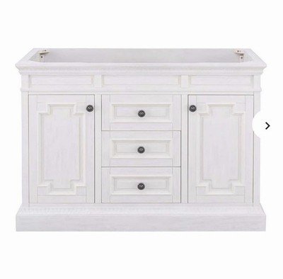 Cailla 48 in. W x 21.50 in. D Bath Vanity Cabinet in White Wash.