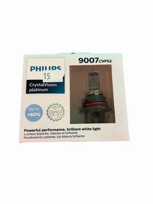 Philips 9007 CrystalVision Platinum Headlight Bulb CVPS2 12V 65/55W White Light