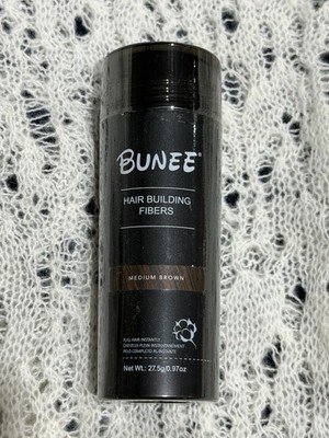 BUNEE Hair Building Fibers Medium Brown 27.5g 0.97 oz New