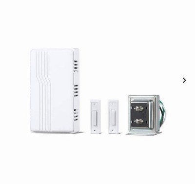 Defiant Wired Contractor Doorbell Kit with 2 Wired Push Buttons, White