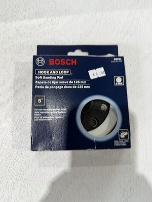 BOSCH RS034 5 In. Soft Hook-And Loop Sanding pad, Works With The Bosch ROS10