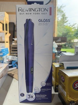 Remington Gloss Twist & Curl Multi-Styler Ceramic Hair Tool Purple Open Box