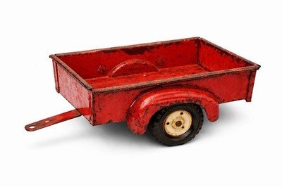 Vintage Tru Scale, Flare Side Trailer/ Wagon, Pressed Steel, Farm Toy