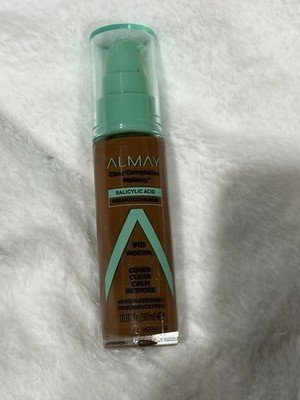 Almay Clear Complexion Makeup 910 Mocha 1 fl oz Salicylic Acid Foundation