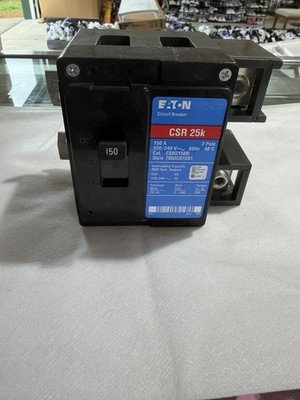Eaton CSR2150N 150A 2-Pole Circuit Breaker 120/240V 25kA CSR 25K Tested