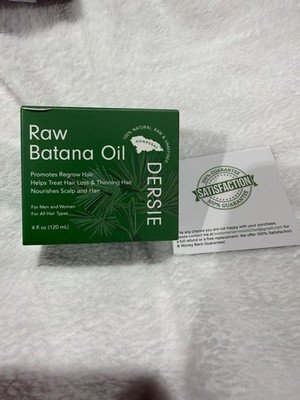DERSIE Raw Batana Oil 4 oz 120mL Natural Hair & Scalp Treatment Sealed New
