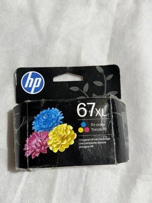 Genuine HP 67XL Tri-Color Ink Cartridge High Yield NEW Damaged Box OEM