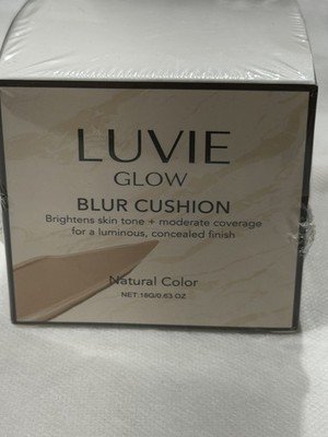 Luvie Glow Blur Cushion Brightens Skin Tone +Moderate Coverage Natural Color 18g