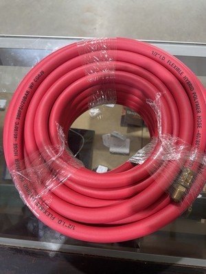 American Lube 1/2” x 65’ Hybrid Polymer Air Hose 300 PSI 3/8” MNPT NEW industria
