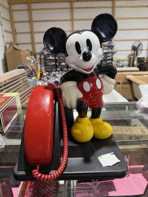 Disney Mickey Mouse Corded Telephone – Vintage Character Landline Phone