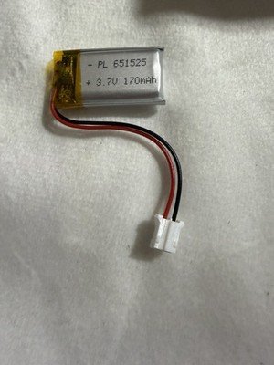3.7V 170mAh LiPo Battery PL651525 JST Connector Rechargeable New