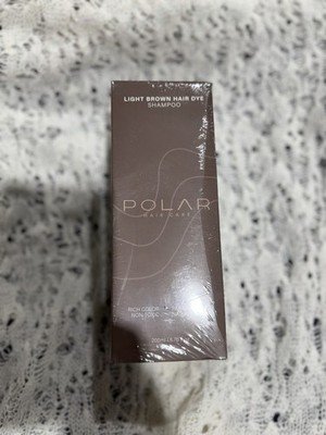 POLLAR Light Brown Hair Dye Shampoo 200ml 6.76 fl oz Paraben Free NEW Sealed