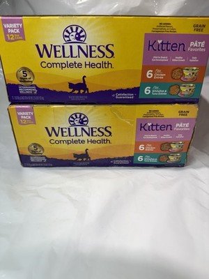 2 PACK-Wellness Complete Health Kitten Pate Variety Pack  EXP: 09/25/28