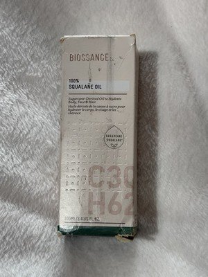 Biossance 100% Squalane Oil 3.4 fl oz Face Body Hair Oil New Open Box