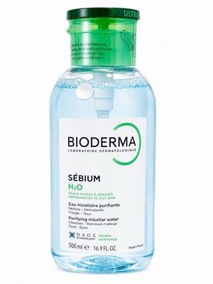 Bioderma Sebium H2O Purifying Micellar Water 500ml 16.9 oz Pump New Sealed