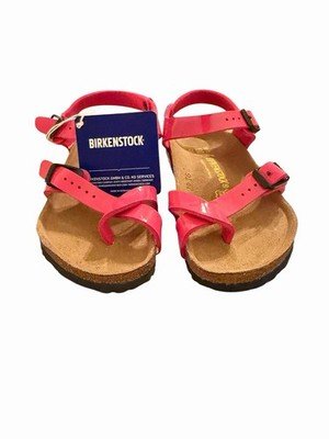 Birkenstock Kids Sandals Pink Patent Size EU 30 US 12 NEW W/Adjustable Strap