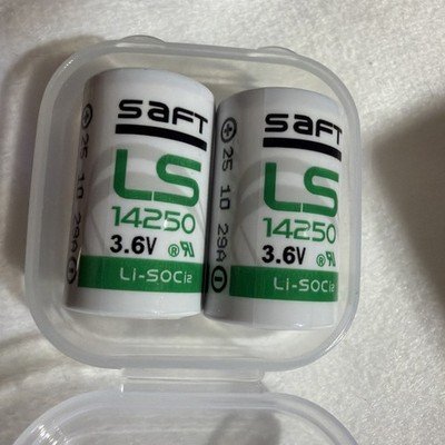 Saft LS14250 1/2 AA 3.6V Lithium Battery Li-SOCl2 1200mAh 2