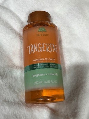 Tree Hut Tangerine Foaming Gel Wash 18 oz Brighten Smooth Body Wash New