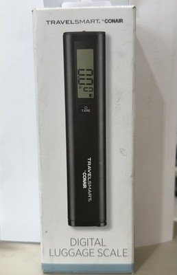 Conair Travel Smart Digital Luggage Scale LCD Portable Black New Open Box