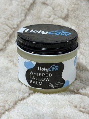 Holy Cow Whipped Tallow Balm w/ Organic Jojoba Oil Beef Tallow Herb Infused