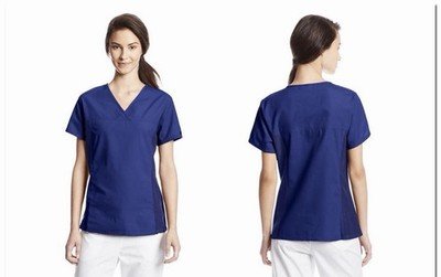 Blue Label Healing Hands James Top Scrub Top Galaxy Blue 5X Plus Size