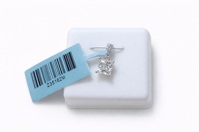Princess Cut Moissanite Pendant Necklace 925 Sterling Silver Pave Bail Sparkling